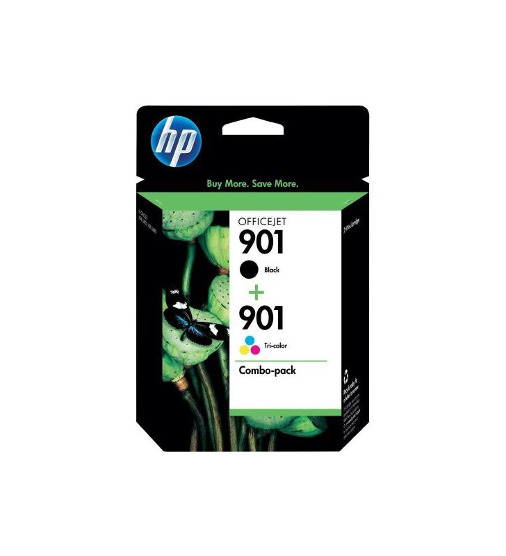 Hp sd519ae ink 901 2/pack blk/color