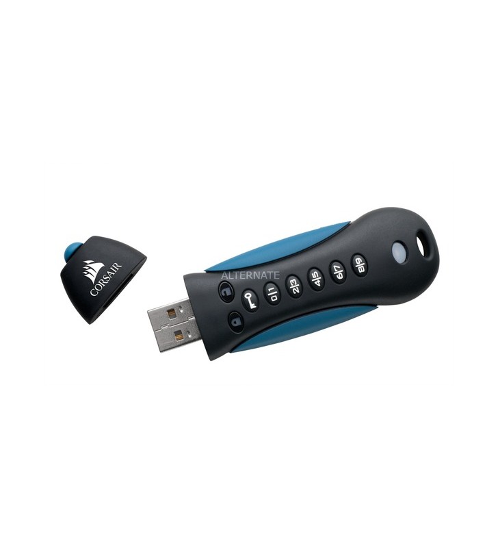 Corsair flash padlock 3 128gb secure usb 3.0 flash drive with keypad secure 256-bit hardware aes encryption