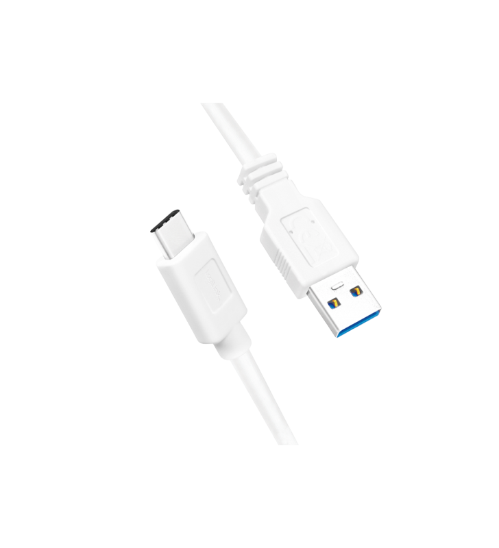 Logilink cu0172 logilink - usb 3.2 gen1x1 cable, usb-a male to usb-c male, white, 0.15m