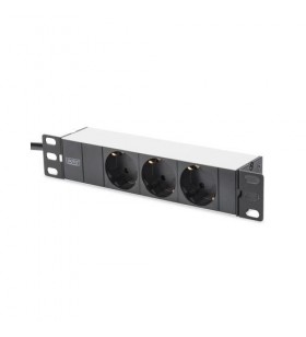 Digitus alu outlet strip/alu profile 3 outlets