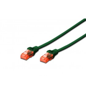 Cat 6 u-utp patch cable cu. pvc/length 0.5m color green