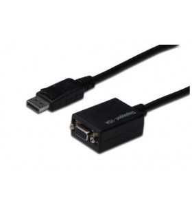 Digitus displayport adapter/cable dp/m-hd15/f 0.15m