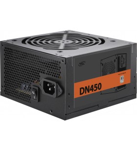 Sursa deepcool 450w (real), 120mm silent fan, 80 plus &amp max 85% eficienta, 1x pci-e (6+2), 5x s-ata "dn450"