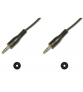 Con. cable stereo 3.5mm 2.50m/2.50m 2x0.10/10 m/m black