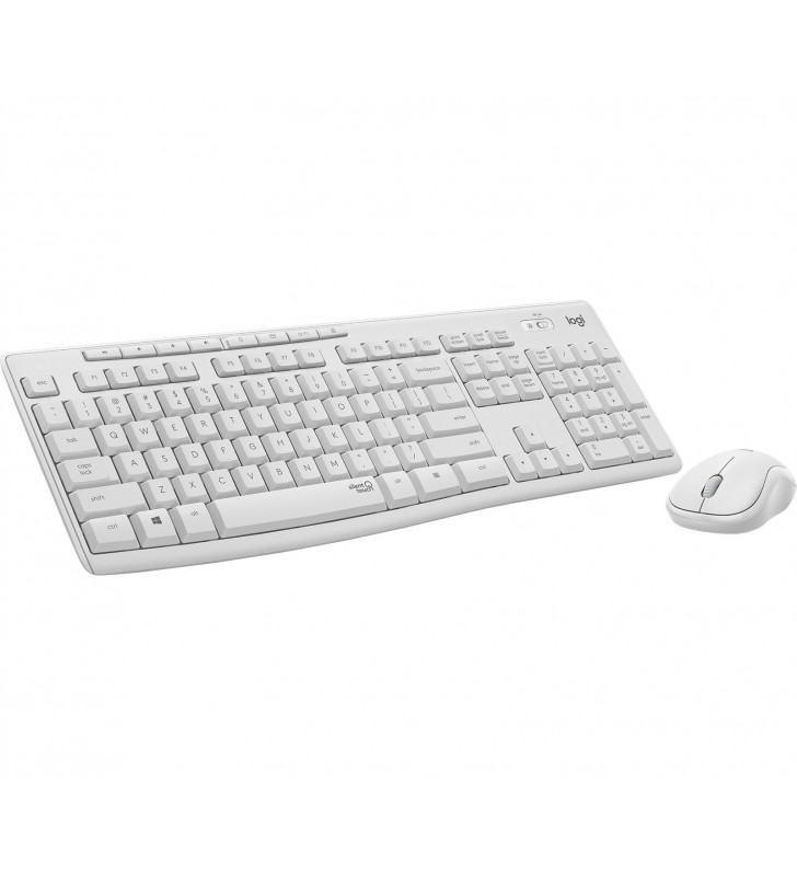 Logitech mk295 silent wireless combo tastaturi rf fără fir qwertz elvețiană alb