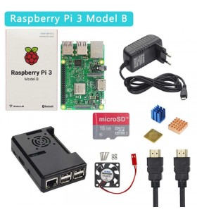 Raspberry pi 3b+ starter kit/board case sd cooling power