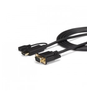Startech.com hd2vgamm3 adaptor pentru cabluri video 0,9 m vga (d-sub) hdmi + micro usb negru