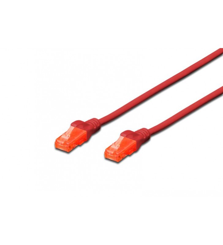 Cat 6 u-utp patch cable cu. pvc/length 2m color red