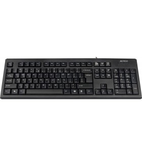 Tastatura a4tech usb, 104 taste, concave, black, "kr-83-usb" (include timbru verde 0.5 lei)