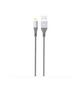 Siliconpow cable usb - lightning boost link nylon lk30al 1m quick charge gray