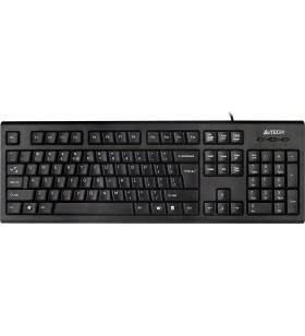 Tastatura a4tech usb, 104 taste, concave, format a-shape, black, "krs-85-usb" (include timbru verde 0.5 lei)