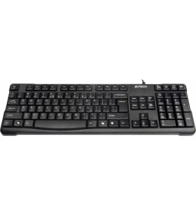 Tastatura a4tech usb, 105 taste, concave, black, "kr-750-usb" 45504985 (include timbru verde 0.5 lei)