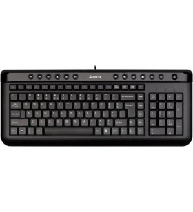Tastatura a4tech usb, multimedia 104 taste + 13 taste multimedia, model x-slim, black, "kl-40-usb" (include timbru verde 0.5 l