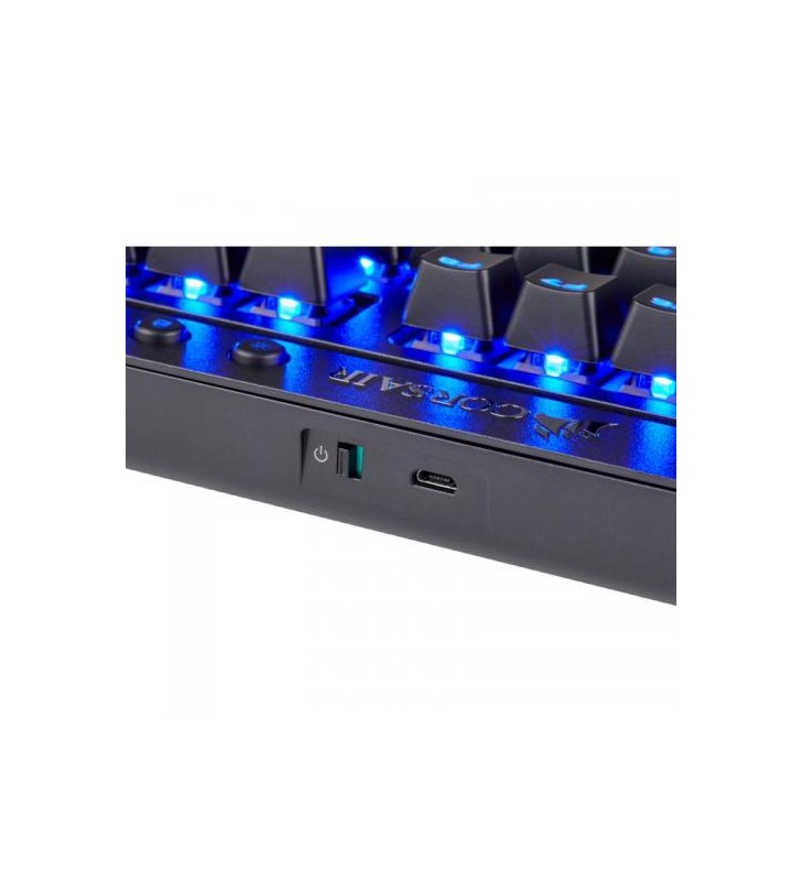 Corsair ch-9145030-na tastatur? mecanic?corsair gaming k63 wireless - albastru led - ro?u cherry mx