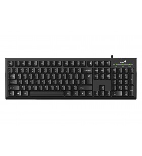 Tastatura genius usb, 104 taste, black, "smart kb-100" "31300005400" (include timbru verde 0.5 lei)
