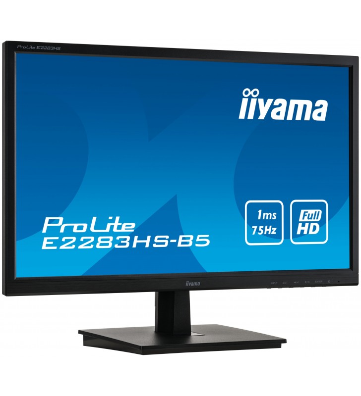 Iiyama prolite e2283hs-b5 led display 55,9 cm (22") 1920 x 1080 pixel full hd negru