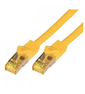 Cat7 s-ftp-pimf-lszh-5.00m-yel/raw cable-26/7-rj45-4p-600mhz