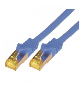 Cat7 s-ftp-pimf-lszh-7.50m-blu/raw cable-26/7-rj45-4p-600mhz
