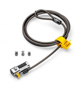 Kensington clicksafe universal combination laptop lock cabluri cu sistem de blocare negru, metalic 1,8 m