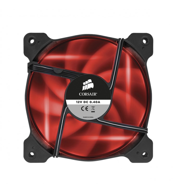 Cooler carcasa corsair af120 led red quiet edition high airflow, 120x25mm, 3pin "co-9050015-rled"