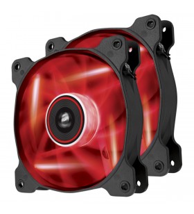 Cooler carcasa corsair af120 led red quiet edition high airflow, 120x25mm, 3pin, twin pack "co-9050016-rled"