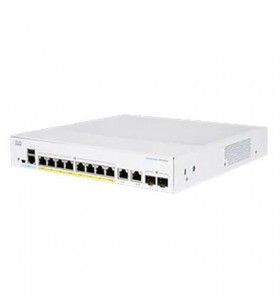 Cbs350 managed 8-port ge, poe, ext ps, 2x1g combo