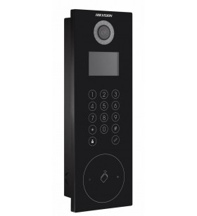 Post videointerfon color cu cititor id hikvision ds-kd8102-v ,3.5"capacitive touch key 1.3 mp door station, plastic, 3.5-inch c