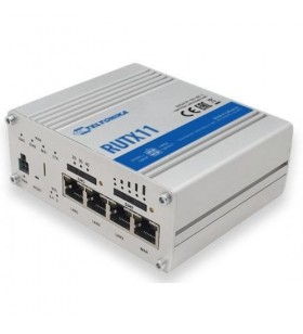 Teltonika rutx11000000 teltonika rutx11 lte cat6 router, dual sim, 4x gbe, industrial box, wifi, ble