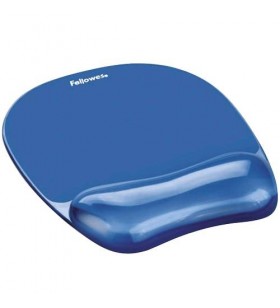Mouse pad crystal gel/blue 9114120 fellowes