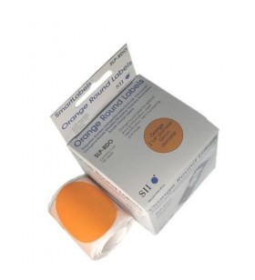 Slp-rdo round orange label 54mm/120 lab/roll 1 roll/box
