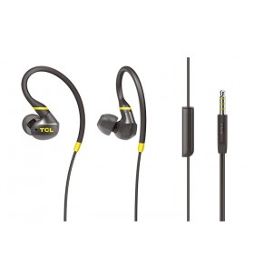 Tcl actv100bk cască audio & cască cu microfon căști în ureche negru, galben