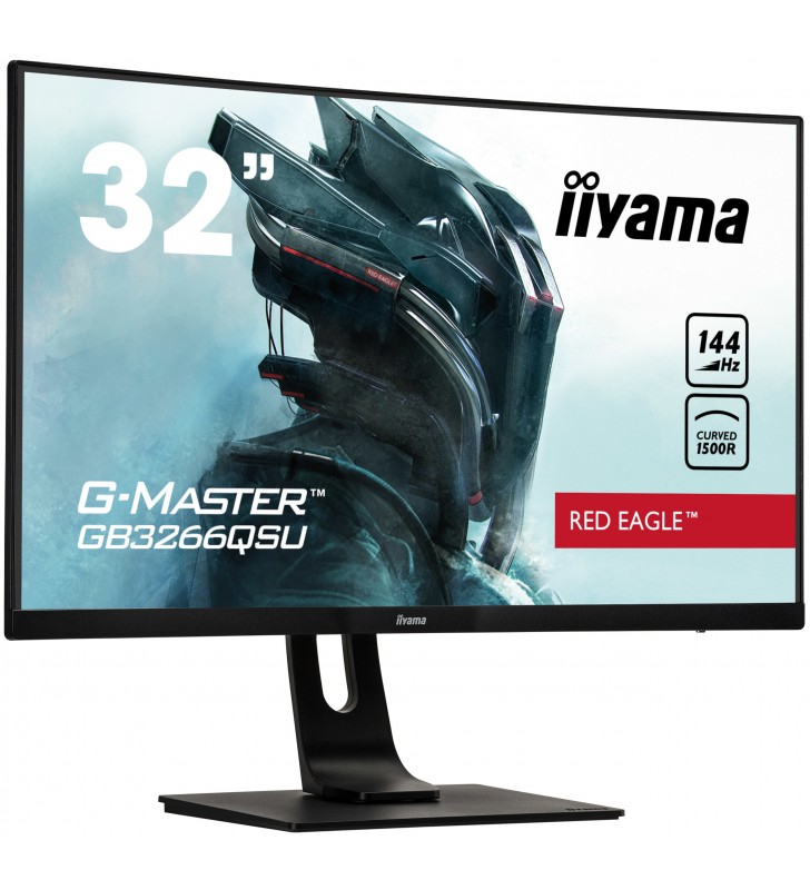 Monitor iiyama g-master gb3266qsu-b1 led display 81,3 cm (32") 2560 x 1440 pixel wqhd negru