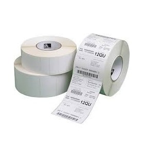 Label, polyester, 64x32mm thermal transfer, z-ultimate 3000t white, coated, permanent adhesive, 25mm core