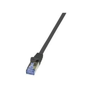 Logilink cq4143s logilink - cat.6a patch cable made from cat.7 raw cable, black, 50m