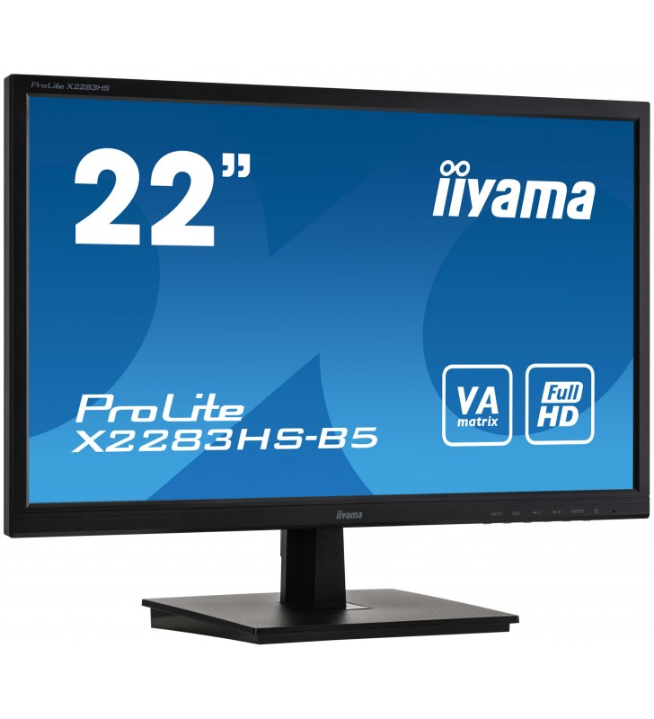 Iiyama prolite x2283hs-b5 led display 54,6 cm (21.5") 1920 x 1080 pixel full hd negru