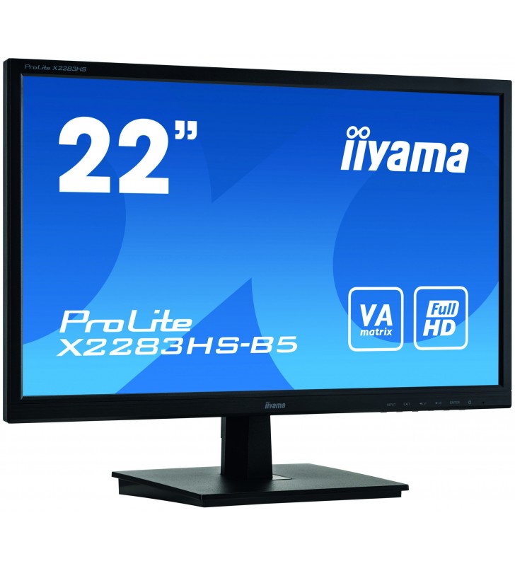 Iiyama prolite x2283hs-b5 led display 54,6 cm (21.5") 1920 x 1080 pixel full hd negru
