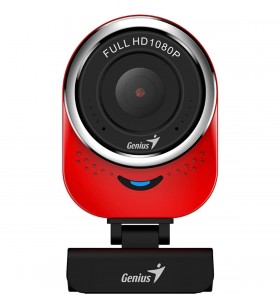 Camera web genius  senzor 1080p full-hd cu rezolutie video 1920x1080, qcam 6000, microfon, red "32200002401" (include timbru ver