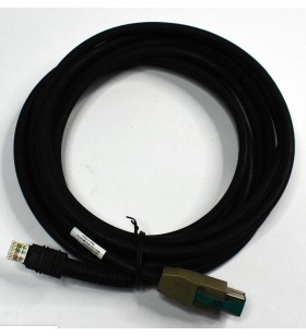 Shielded usb cable 4.6m 12v/strght power plus connector