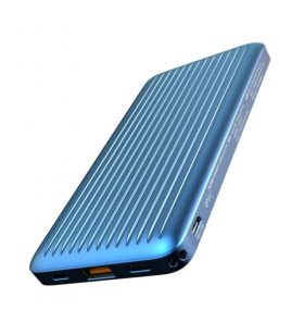 Silicon power qp66 power bank 10000mah quick charge blue