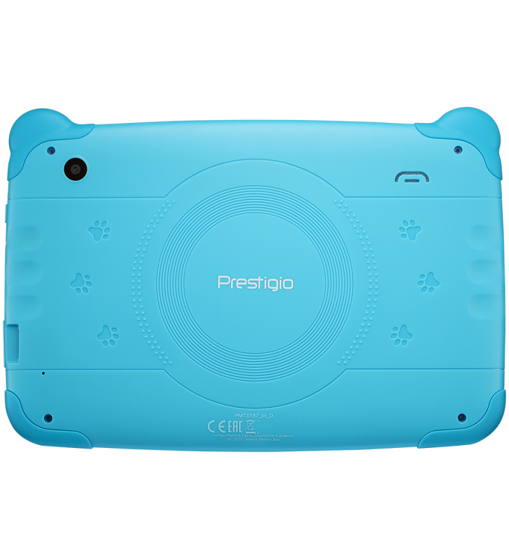 Prestigio smartkids, pmt3197_w_d_be, wifi, 7" 1024*600 ips display, up to 1.3ghz quad core processor, android 8.1(go edition), 1gb ram+16gb rom, 0.3mp front+2mp rear camera,2500mah battery