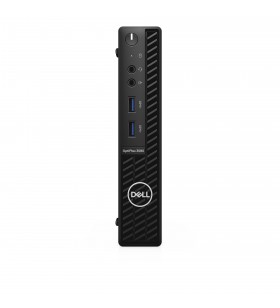 Dell optiplex 3080 10th gen intel® core™ i3 i3-10100t 8 giga bites ddr4-sdram 256 giga bites ssd mff negru mini pc windows 10