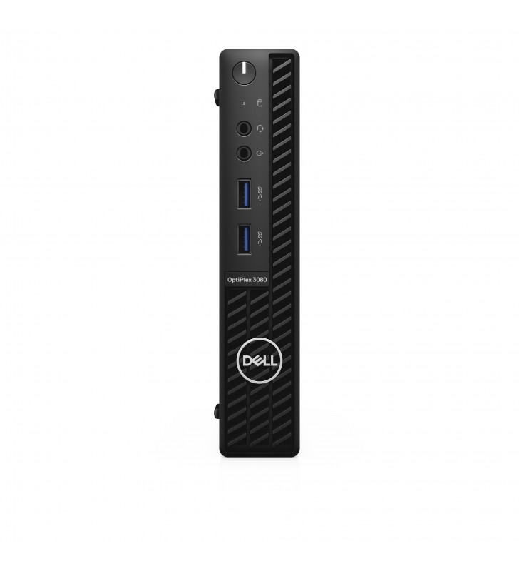 Dell optiplex 3080 10th gen intel® core™ i3 i3-10100t 8 giga bites ddr4-sdram 256 giga bites ssd mff negru mini pc windows 10