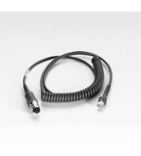 Zebra vc5090 usb cable, ls22xx/ls34xx, coiled 9' extended, rugged amphenol conn.