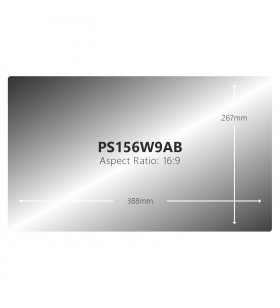 V7 ps156w9ab filtre de protecție pentru monitor filtru confidențialitate ecran fără cadru 39,6 cm (15.6")