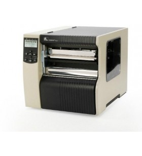 Tt printer 220xi4 300dpi, euro/ uk cord, swiss 721 font, serial, parallel, usb, int 10/100, rewind with peel, bifold media door