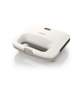 Sandwich-maker philips daily collection hd2392/00, 820 w, alb/bej