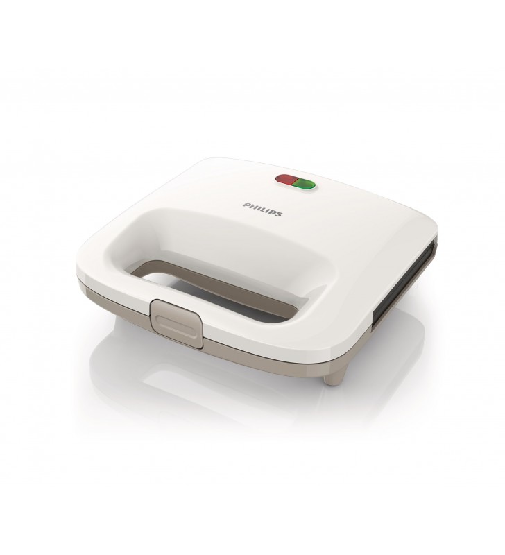 Sandwich-maker philips daily collection hd2392/00, 820 w, alb/bej