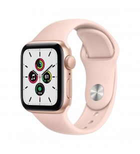 Apple watch se gps, 44mm gold aluminium case with pink sand sport band - regular