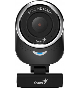 Camera web genius  senzor 1080p full-hd cu rezolutie video 1920x1080, qcam 6000, microfon, black "32200002400" (include timbru v