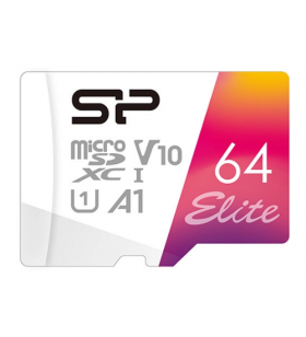 Silicon power memory card elite micro sdxc 64gb uhs-i a1 v10